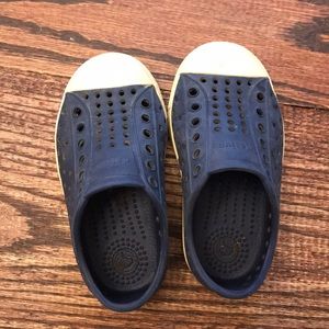 Native little boys slip on shoes